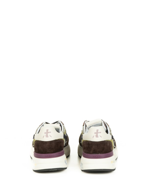 Sneaker Mick 7717 verde militare uomo