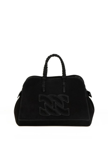 Park Avenue Black Suede Bag