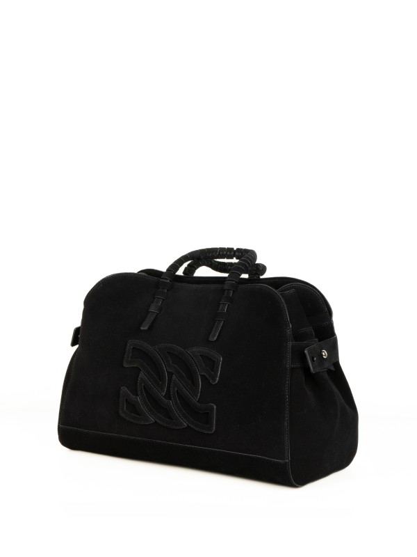 Park Avenue Black Suede Bag