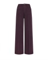 Pantalone borgogna donna a vita alta
