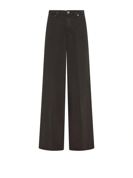 Pantalone nero donna a vita alta