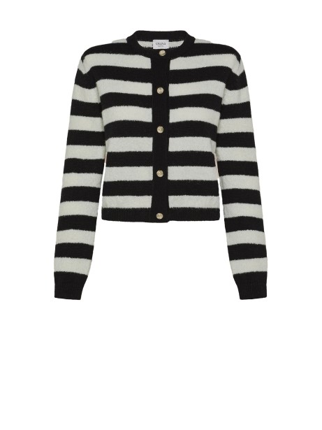 Cardigan donna a righe