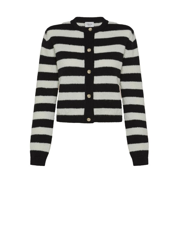 Cardigan donna a righe