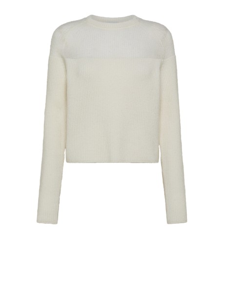 Maglia girocollo burro donna