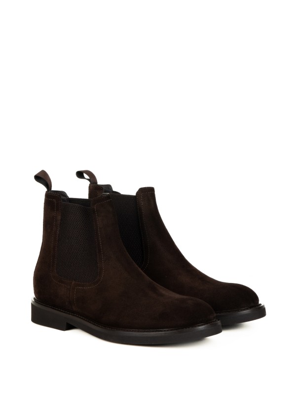 Beatles men's dark brown suede