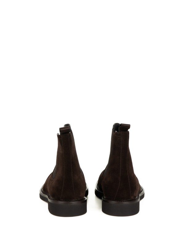 Beatles men's dark brown suede