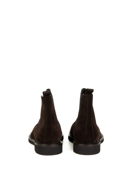 Beatles men's dark brown suede