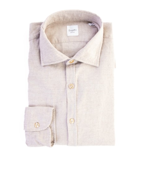 Camicia beige uomo