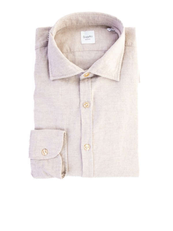 Camicia beige uomo