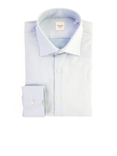Camicia bianco celeste uomo