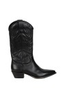 Women's Black Leather Texan Boot