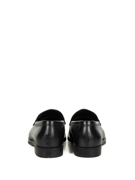 Mocassino in pelle nero