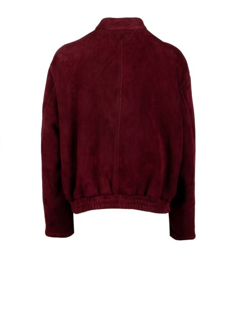 Giacca donna corta bordeaux con bottoni 2