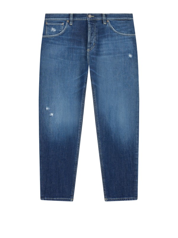 Jeans uomo in denim blu