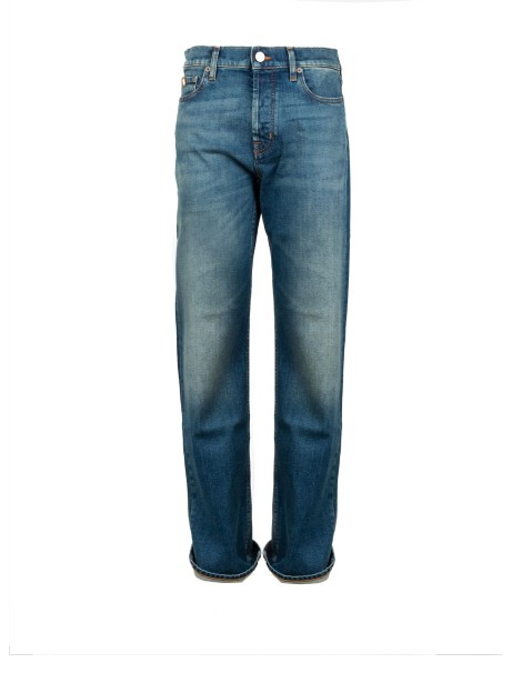 Pantalone donna in denim medium blue