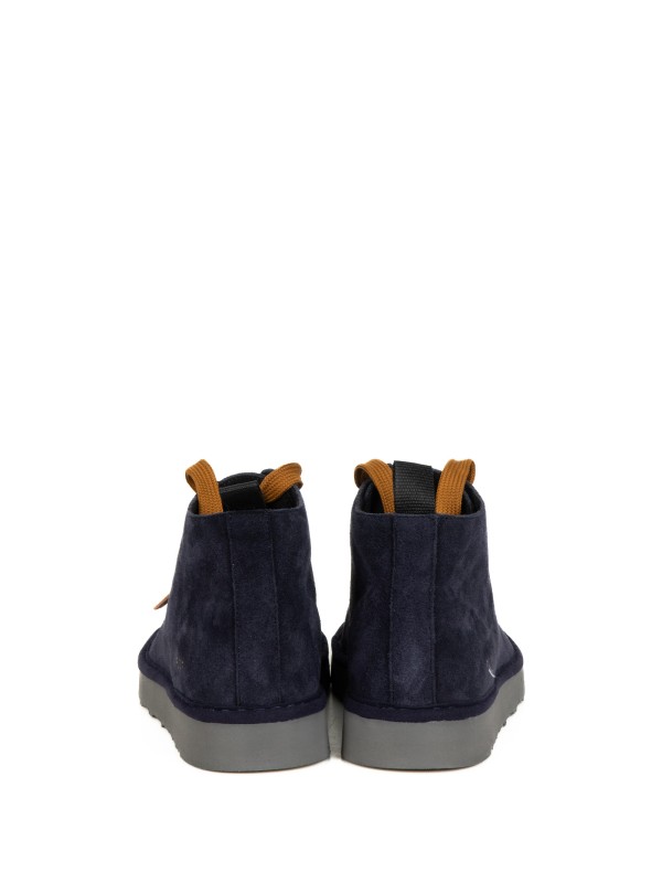 Polacco P001 uomo in suede blu navy