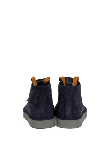 Polacco P001 uomo in suede blu navy