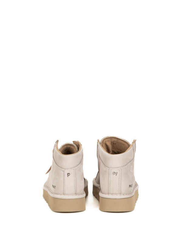 Polacco P007 uomo in camoscio foderato in microfibra tortora