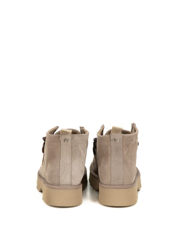 Polacco P0009 uomo in camoscio foderato in microfibra noce