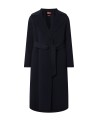 Women's black Coat with Belt