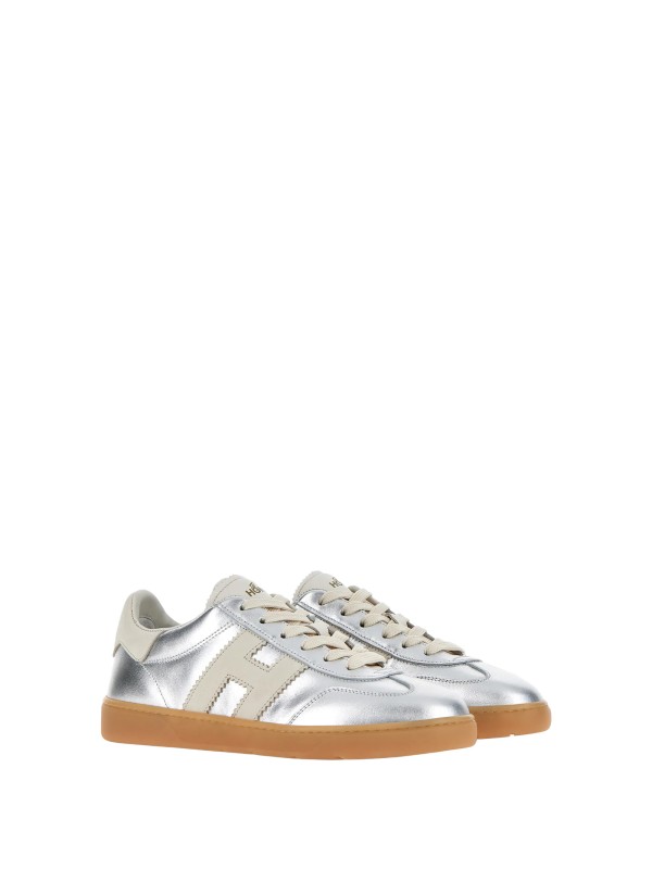 Cool silver women's sneakers