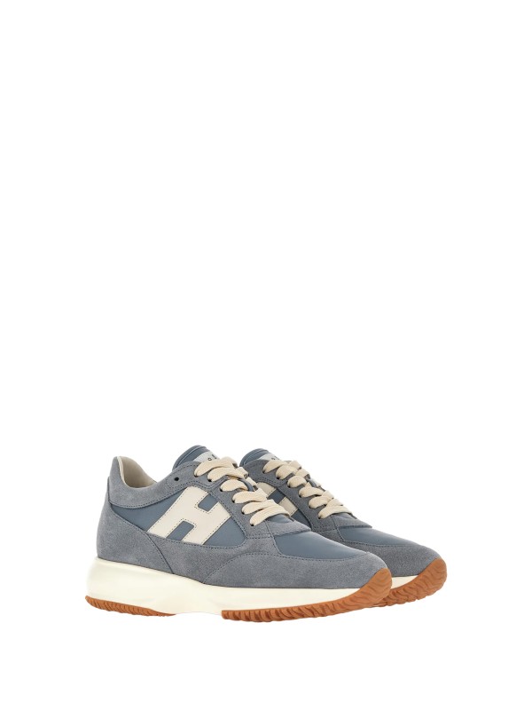 women's light blue Interactive sneakers