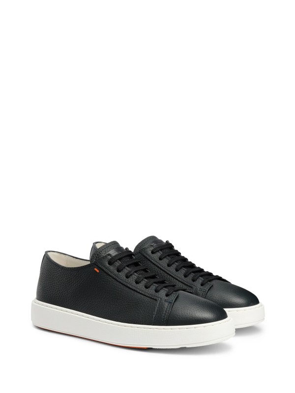 Men's Navy Blue Leather Sneaker