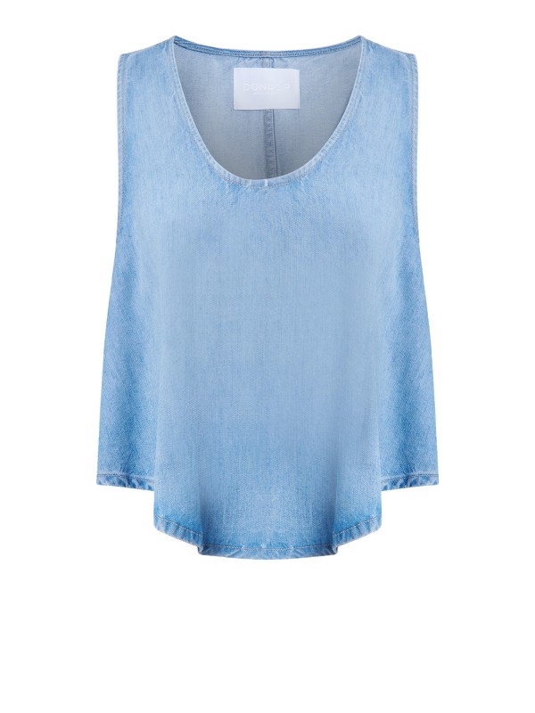 Top Donna Blu Elegante e Versatile