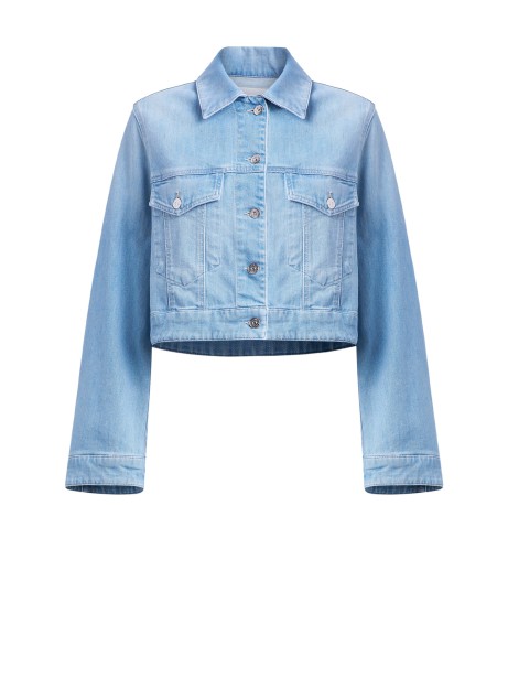 Giubbotto Donna Denim Azzurro Dondup DJ753-DS0107-MB2800