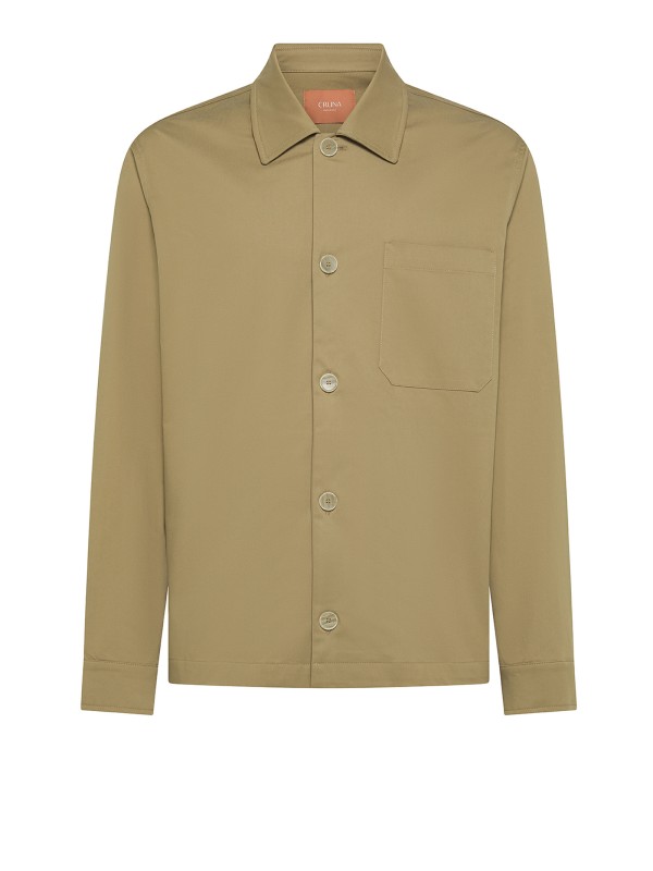 Camicia nocciola uomo