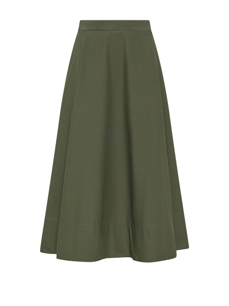 Women's Long Green Skirt