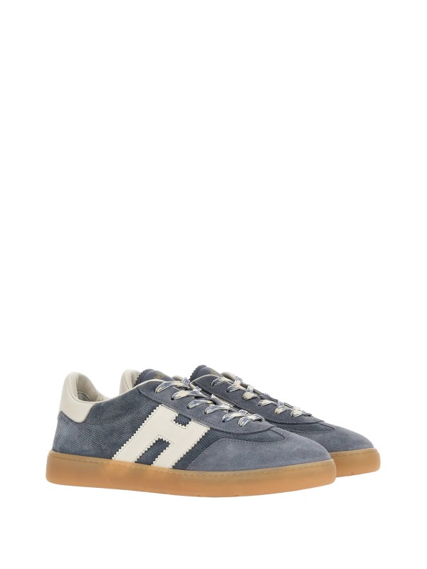 Sneaker Hogan Cool Pelle Blu con Dettagli in Nappa