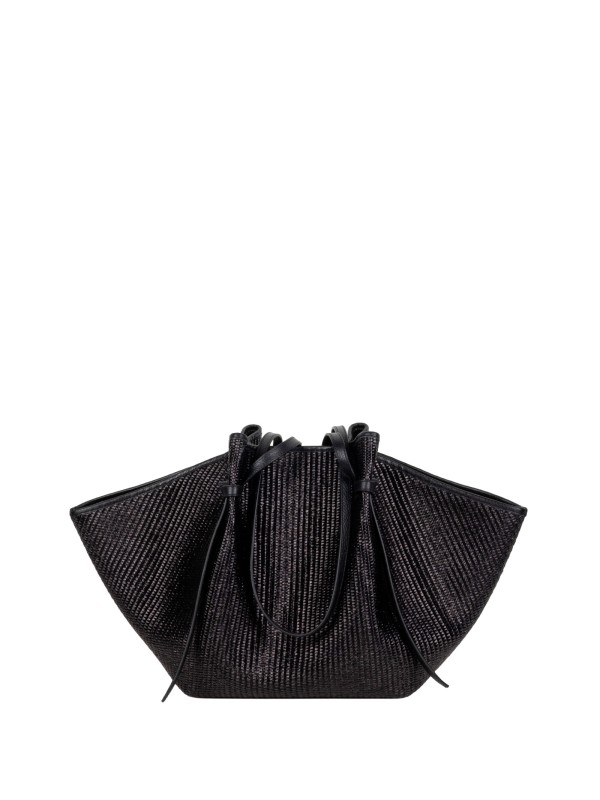 Large Mochi in Raffia Nera