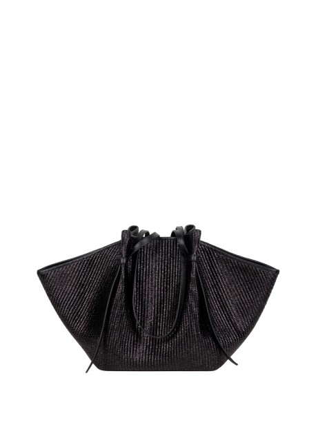 Large Mochi in Raffia Nera