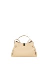 Gyoza Handbag in Angora Pebble Grain Leather