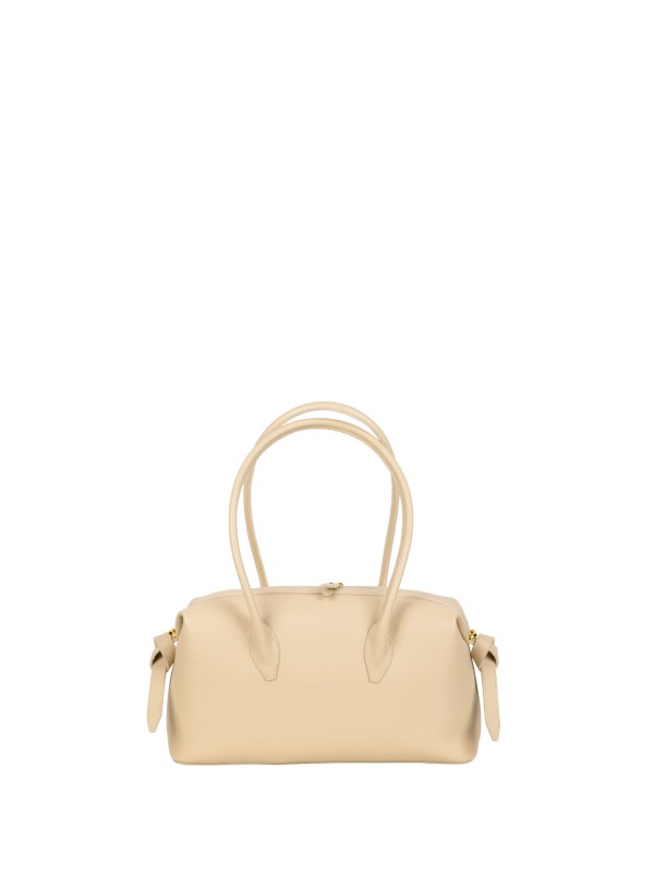 Brioche Duffle - Angora Pebble Grained Leather