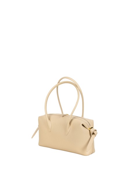 Brioche Duffle - Angora Pebble Grained Leather