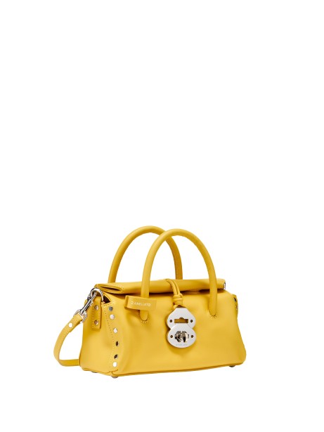 Borsa Dotta Baby Centauro Yellow Leather Handbag