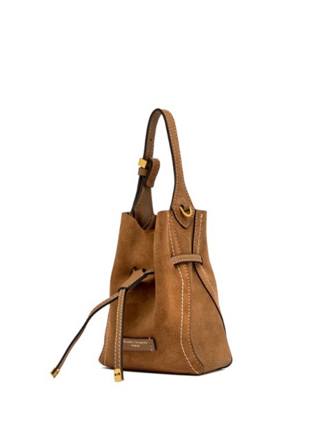 Gianni Chiarini Sienna Caramel Suede Shoulder Bag 2