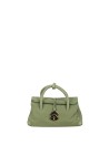 Borsa Tote Dotta® Piccola in Pelle Martellata Verde