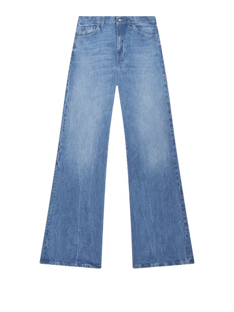 Dondup Women's High-Waisted Wide-Leg Five-Pocket Jeans