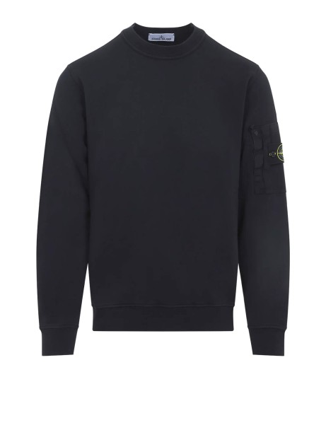 Felpa Girocollo con Tasca di Stone Island