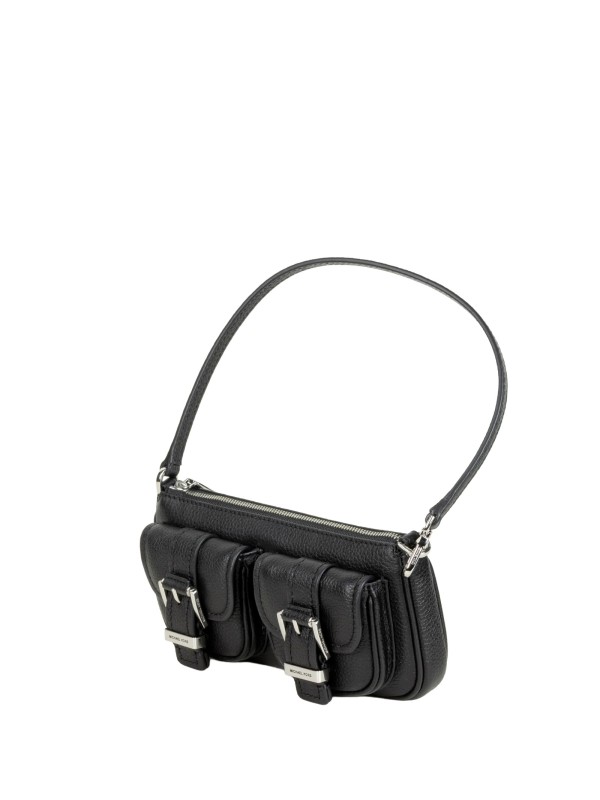 Michael Kors Zoe Small Signature Logo Pochette in Black