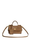 Small My Sicily Handbag in Brown Plongé Calfskin