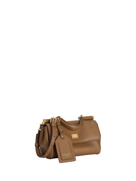 Small My Sicily Handbag in Brown Plongé Calfskin 2