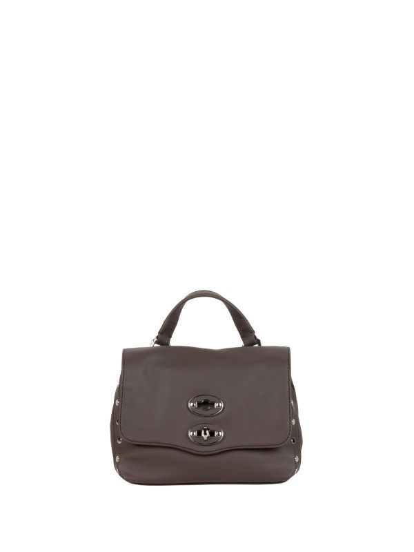 Borsa Postina® Baby in Pelle Liscia Brown Gianduiotto