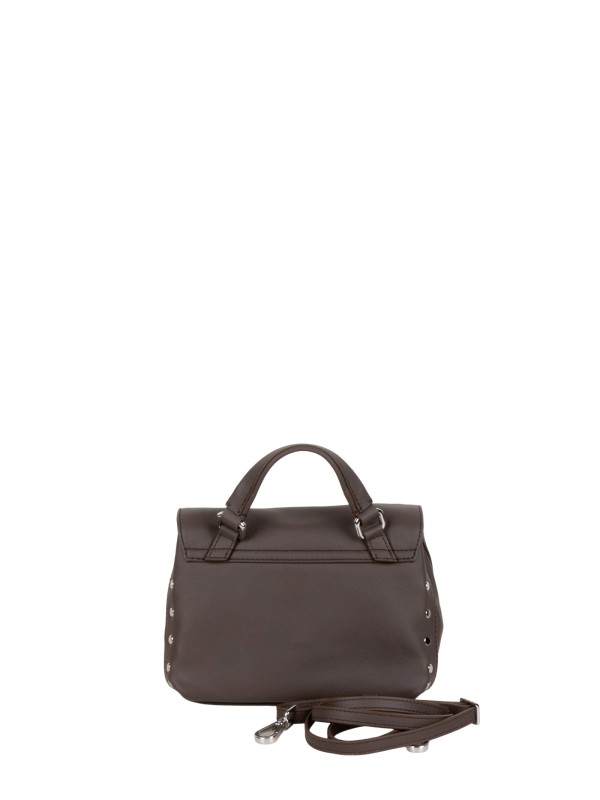 Borsa Postina® Baby in Pelle Liscia Brown Gianduiotto