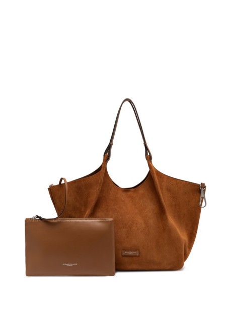 Gianni Chiarini Dua Handbag in Cognac Suede