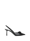 Prada Women's Mesh Slingback Pumps with Bow Detail