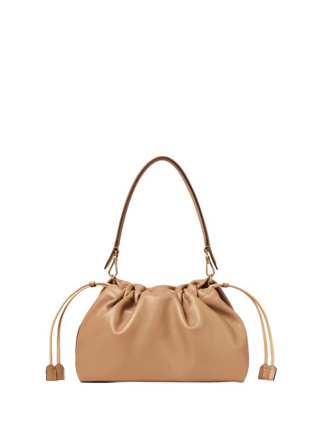 Fendi Mamma Baguette Large Nappa Leather Bag in Cappuccino